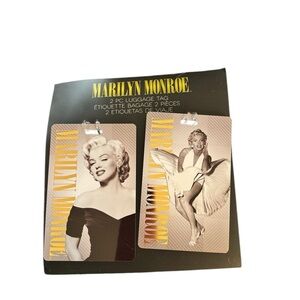 New Set 2 Marilyn Monroe Luggage Tags 
Heavy Laminated Travel Vacation Suitcase